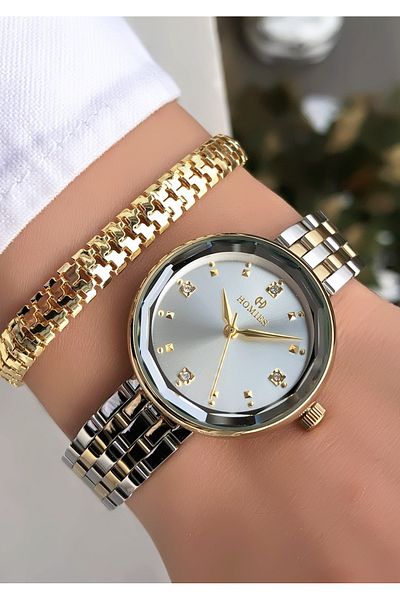 Homies Original Invoice Waterproof Women's Wrist Watch with Bracelet Gift