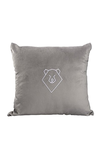 ASDİVA Christmas Themed White Polar Bear Embroidered Decorative Throw Pillow Cover - Earth