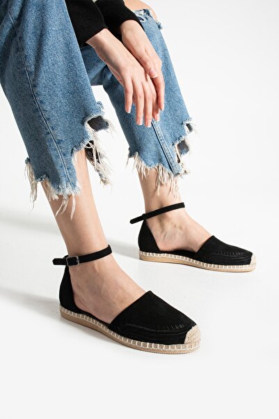 HVZ Exclusive Etnická černá dámská espadrilka - vyšívaná a slaměná podrážka