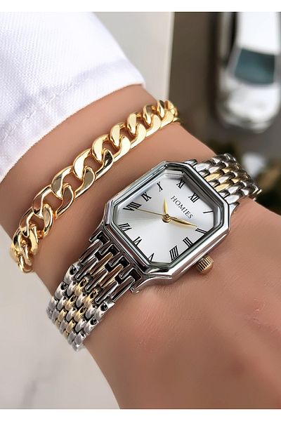 Homies Original Invoice Waterproof Women's Wrist Watch with Bracelet Gift