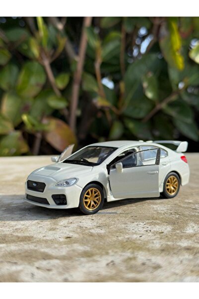 scntoys Subaru İmpreza Koleksiyon Metal Araba 12cm Lüks Araba Beyaz Oyuncak A...