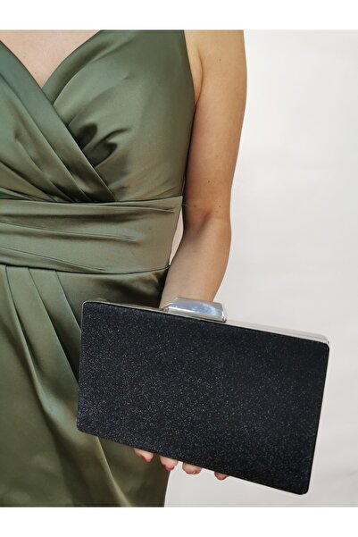 MODA SOAVE COLLECTION ΓΥΝΑΙΚΕΙΑ ΒΡΑΔΙΝΗ ΤΣΑΝΤΑ ΚΡΥΣΤΑΛΛΙΚΗ ΜΑΥΡΗ ΓΛΑΣΤΡΑ ΜΕ ΑΛΥΣΙΔΑ ΓΙΑ ΝΥΧΤΕΡΙΝΟ ΠΑΡΤΥ ΓΑΜΟΥ