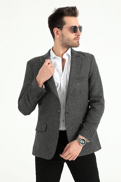 ModaPlaza Мъжко плетено яке Slimfit 5102