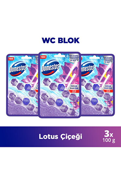 Domestos Tuvalet Bloğu Lotus Çiçeği 100 G X3