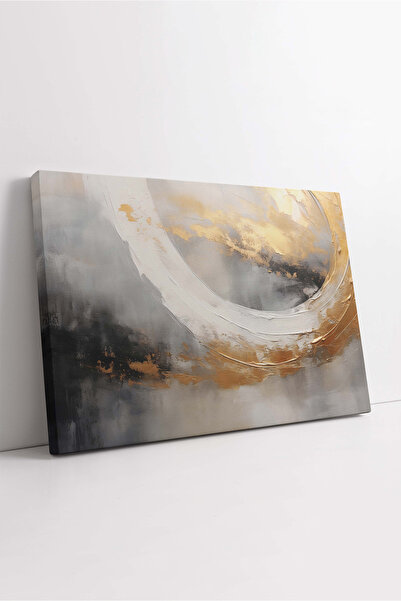 KOSS Dijital Pictură abstractă pe pânză cu model de marmură cu detalii aurii, decor de perete pentru birou, cameră de birou, hol intrare