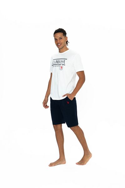 U.S. Polo Assn. Πόλο Ασν. Ανδρικό σετ πιτζάμα με στάμπα σορτς SMR.MN.Z1.ETA8G.ROU8.P.74.LKE2811