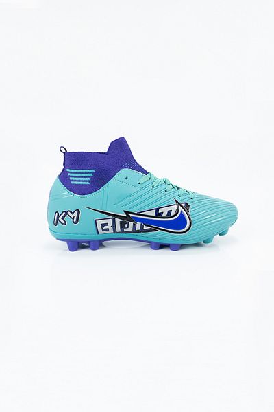 Twingo Men's Turquoise Purple Socks Football Boots
