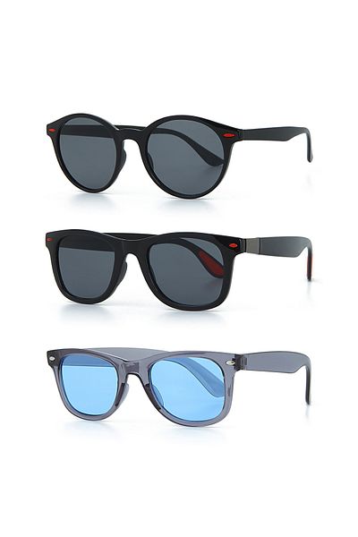 LUPİX Unisex Sunglasses 3-Piece Deal Set