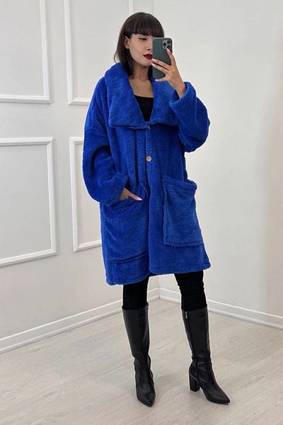 Saklı Butik Buttoned Fleece Jacket SK-8066
