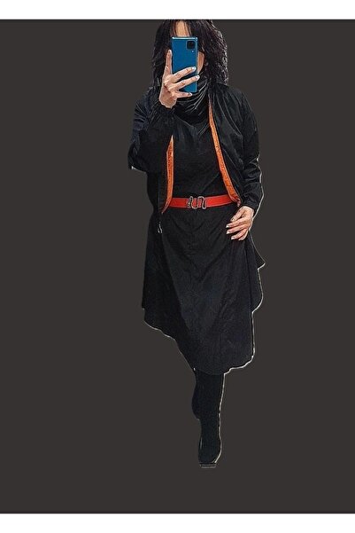 Bade SİYAH İNCE MONT TRENÇ