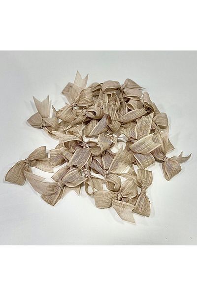 Nikah Şekeri Market 25 Pieces Nopeli Ribbon Linen - Ready Decorate Gift, for Engagement and Wedding