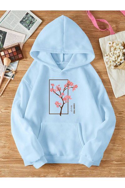 uyguntarz Unisex Berkeley Baskılı Oversize Sweatshirt