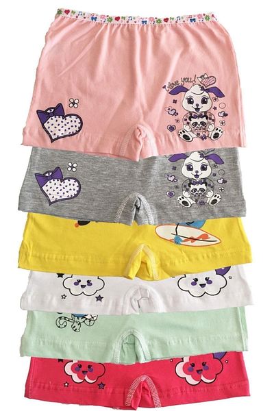 ENTAHA Tutku Girl Elastan Printed Shorts 6 Pieces Combination
