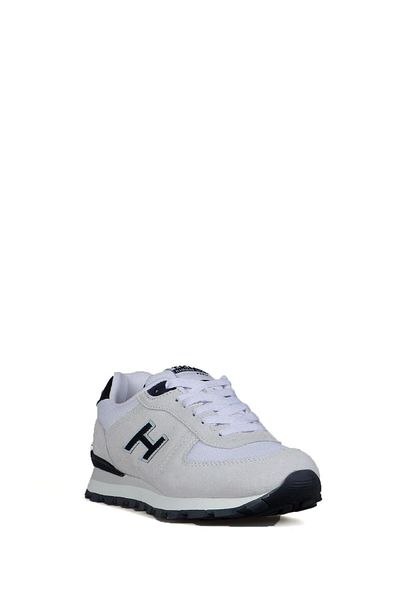 Hammer Jack Peru Genuine Leather Off-White-Navy Blue Women's Sneakers