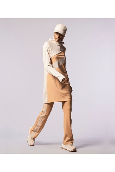 FD SPORTS Orange Hooded Quick Dry Sweatpants