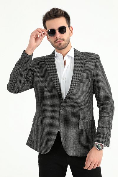 ModaPlaza Мъжко плетено яке Slimfit 5102