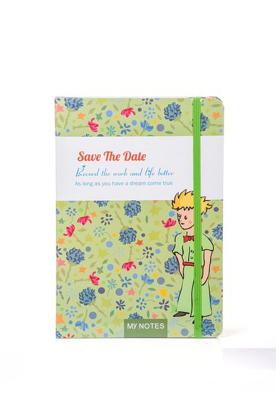 MUKKO HOME Little Prince Design Thick Cover Elastic Lined Notebook - 80 Sheets