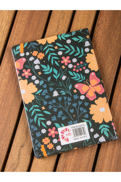 MUKKO HOME دفتر ملاحظات مرن مخطط بنمط الأزهار - 80 ورقة