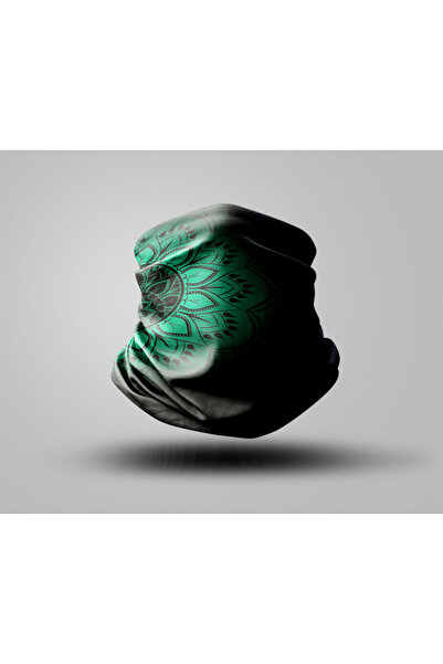 Buffalo قناع راكب الدراجة النارية بتصميم ماندالا، طوق رقبة خارجي للجنسين، بان...