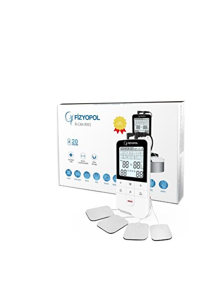 FİZYOPOL Fizyopol Şarj Edilebilir Bataryalı, 2 Kanallı 3 Programlı Tens, Ems,...