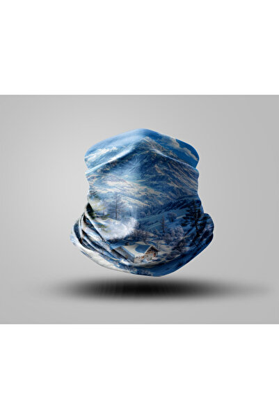 Buffalo قناع راكب الدراجة النارية بتصميم جبلي، طوق رقبة خارجي للجنسين