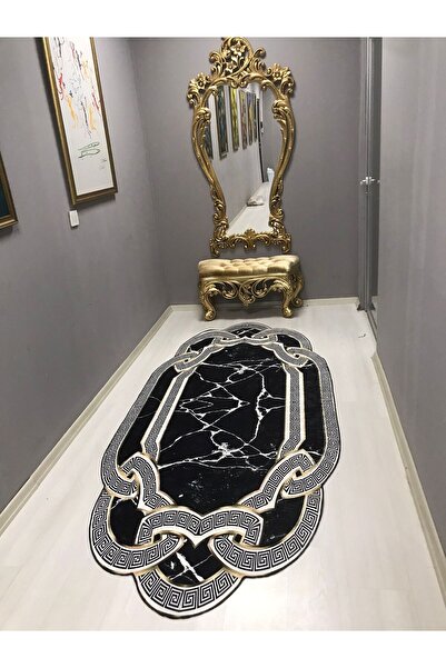 HTC HALI Dijital Baskı Yıkanabilir Kaymaz Deri Taban Leke Tutmaz Halı