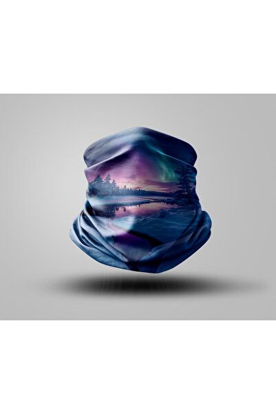 Buffalo Mountain Design Biker Buff Mask Outdoor Neck Collar Unisex Bandana