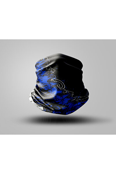 Buffalo Graffiti Tasarımlı Motorcu Buff Maske Outdoor Boyunluk Unisex Bandana
