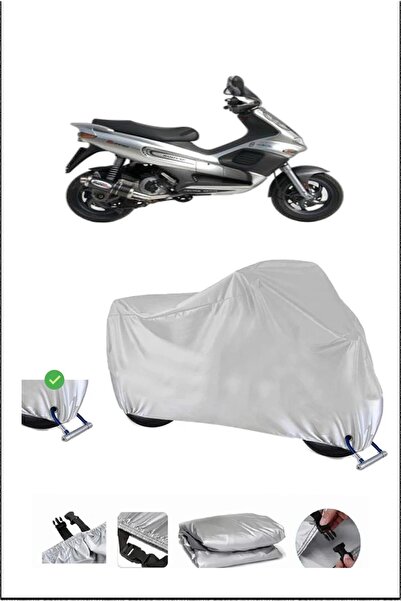 Breen قفل Piaggio RUNNER180 متوافق مع غطاء دراجة نارية متين مقاوم للماء - رمادي