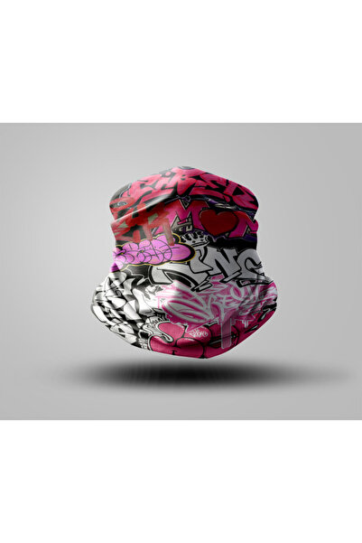 Buffalo Graffiti Tasarımlı Motorcu Buff Maske Outdoor Boyunluk Unisex Bandana