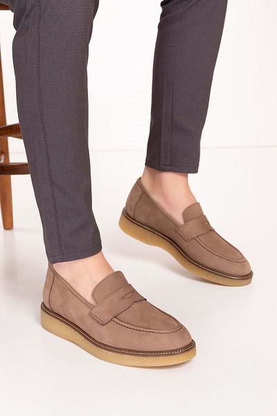 Gondol Pantofi casual pentru bărbați din piele naturală cu talpă din cauciuc tx.77802