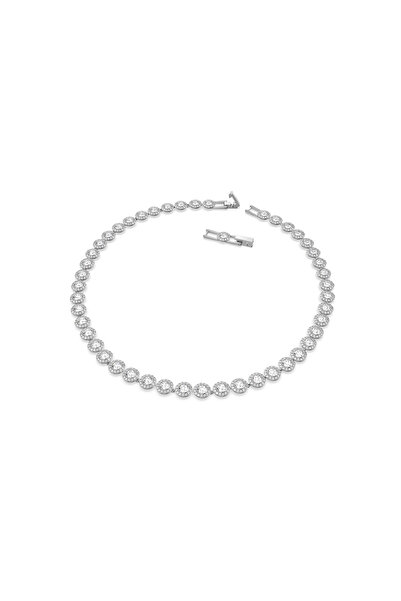 Swarovski Una Angelic Set, Set (3), Yuvarlak kesim, Beyaz, Rodyum kaplama