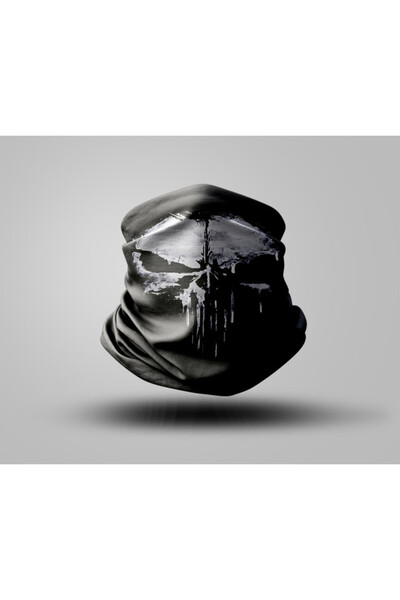 Buffalo Skull Design Biker Buff Mask Outdoor Neck Collar Unisex Bandana