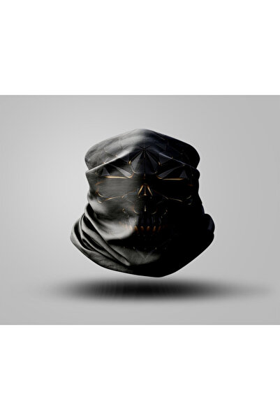 Buffalo Skull Tasarımlı Motorcu Buff Maske Outdoor Boyunluk Unisex Bandana