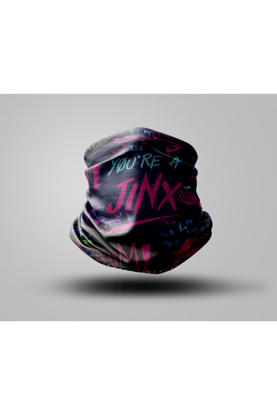 Buffalo قناع راكب الدراجة النارية بتصميم جرافيتي، طوق رقبة خارجي للجنسين