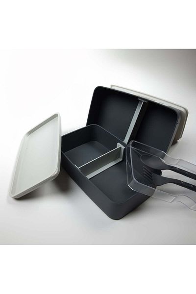 QUİCKPREP Gray Two-Layer Food Bottom