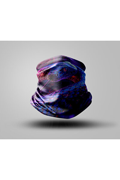 Buffalo Snake Tasarımlı Motorcu Buff Maske Outdoor Boyunluk Unisex Bandana