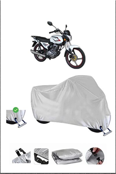 Breen قفل Kuba XCG100/150 متوافق مع غطاء دراجة نارية مقاوم للماء ومتين - رمادي