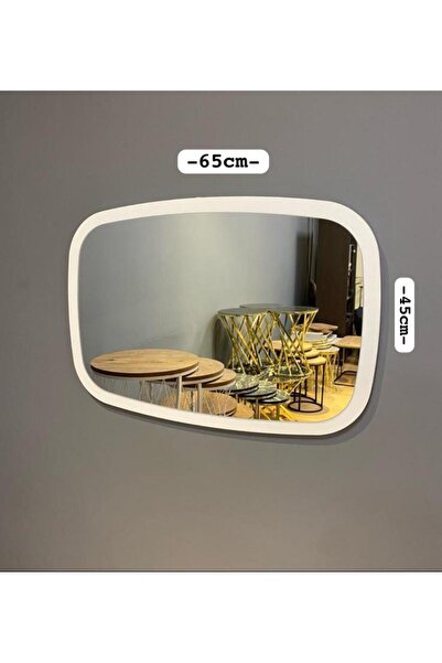 nysamo Ayna 65x45 Cm Oval Beyaz Antre Hol Koridor Salon Mutfak Banyo Wc Makyaj