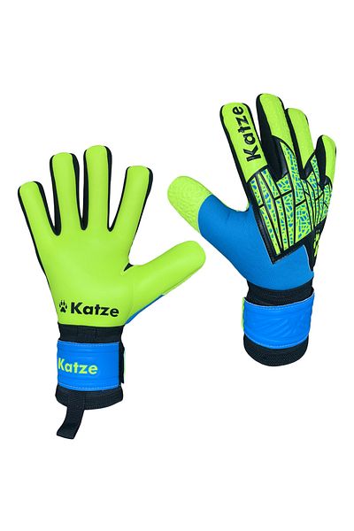 Katze قفاز حارس المرمى الجوفاء من Keeper's Pro باللون الأصفر