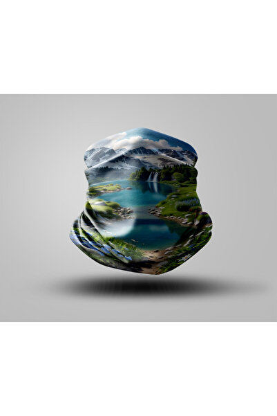 Buffalo قناع راكب الدراجة النارية بتصميم جبلي، طوق رقبة خارجي للجنسين