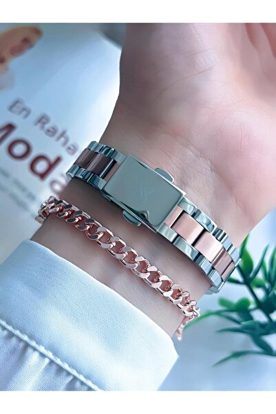 Daniel Klein Steel Band 3 Atm Water Resistant Women's Wrist Watch+Bracelet Bdk.10790.6