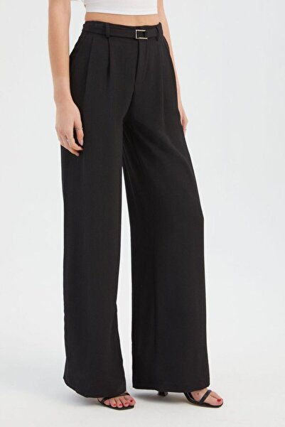 Hiccup High Waist Wide Leg Pleated Pants