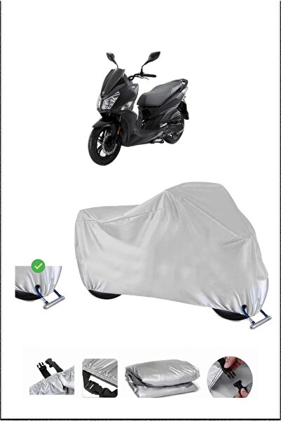 Breen Sym Jet4125 Lock Compatible Waterproof Durable Motorcycle Canvas-Gray