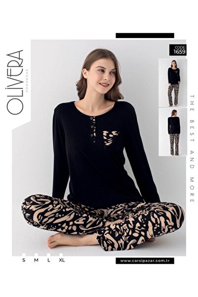 Olivera 4 MEVSİM KADIN PİJAMA TAKIMI DFN1659
