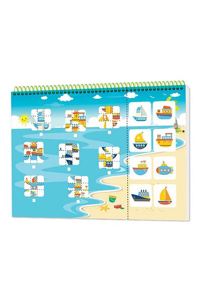 yükselen zeka Velcro Books that Improve Attention and Thinking Skills Age 4-6