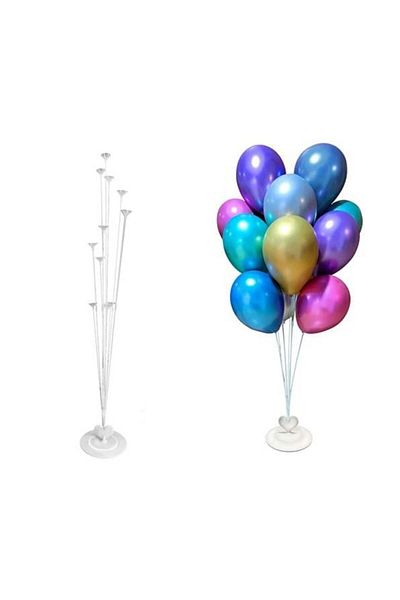 Kikajoy 100 cm Balloon Stand - 11 Pieces Party Undecorated