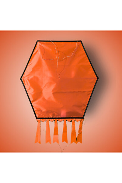 GÜLEN UÇURTMA Kumaş Altıgen Uçurtma / Düz Renk