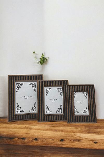 HANEM Set of 3 Decorative Photo Frame & Wood Mdf