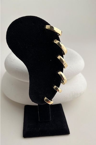Modex Three Pairs of Hoop Earrings Set